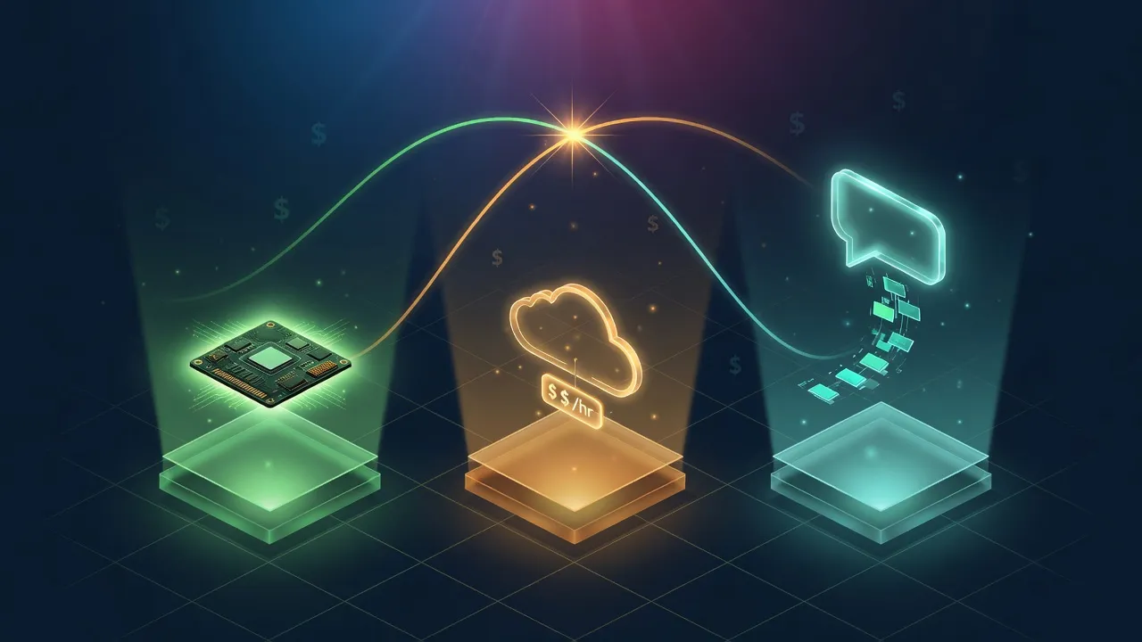 Self-host vs rent vs API decision tool.